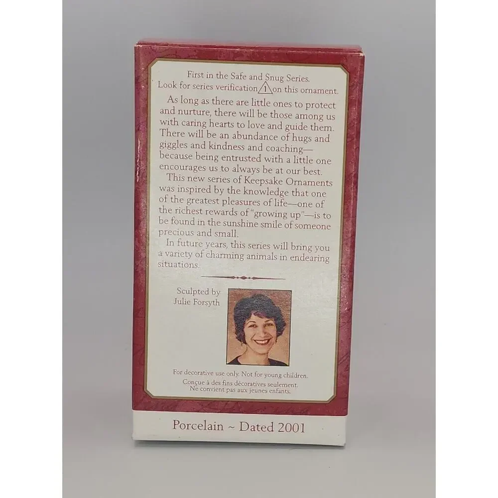 Hallmark Keepsake Ornament Safe And Snug #1 in Series‎ 2001 U76